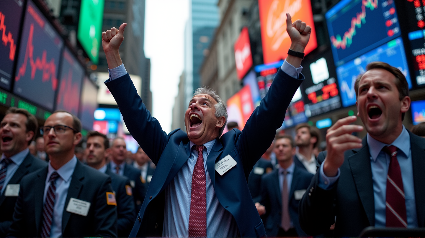 Unanticipated Surge: Wall Street Reacts to Trump's Tariff Reversal with Enthusiastic Rally