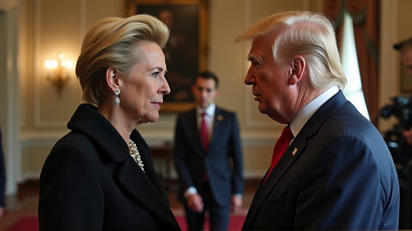 Historic White House Encounter: Von der Leyen Meets Trump Amidst Global Tensions